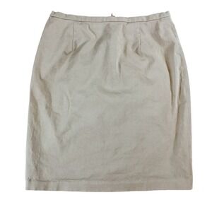J Crew Beige Pencil Skirt Size 8